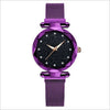 Top Brand Star Watch For Women Rose Gold Mesh Magnet Starry Sky Quartz Wristwatch Gradient Ladies Wrist Watches relogio feminino